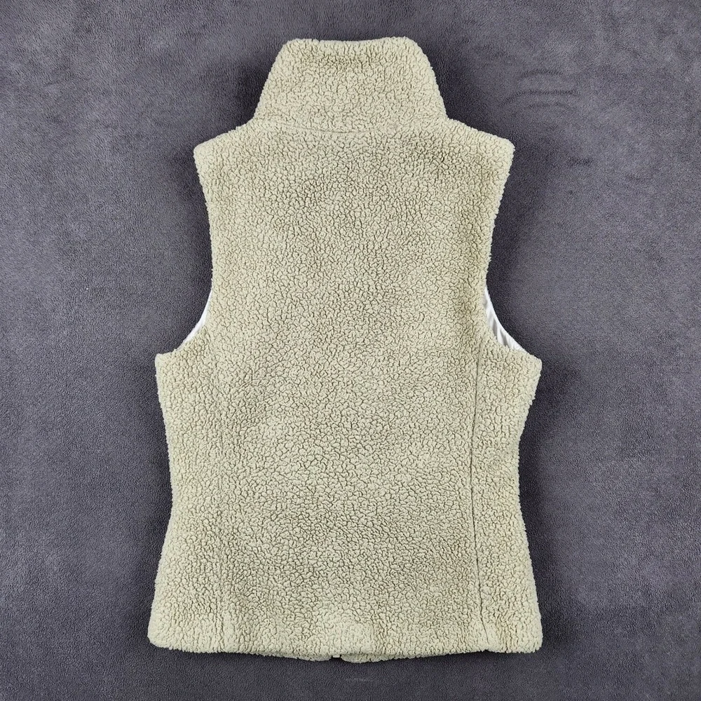 Patagonia Los Gatos Vest Womens XS El Cap Khaki Sherpa Fleece Full Zip 25216 - Picture 5 of 11